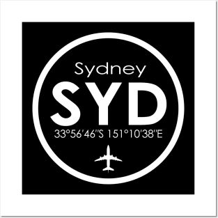 SYD, Sydney Kingsford Smith International Airport Posters and Art